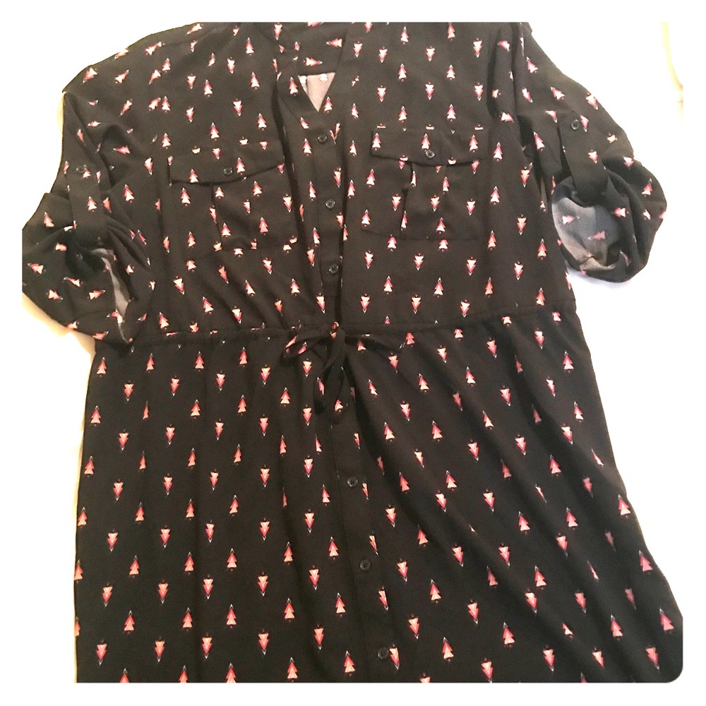 Maurices XL Shirt dress with tie waist